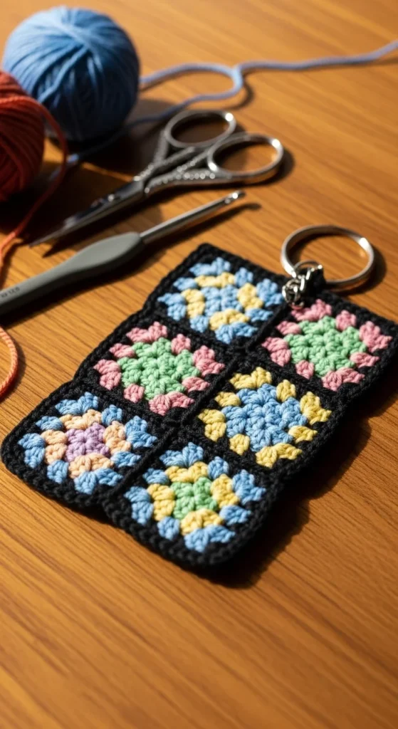 Square Granny Mini Keychain