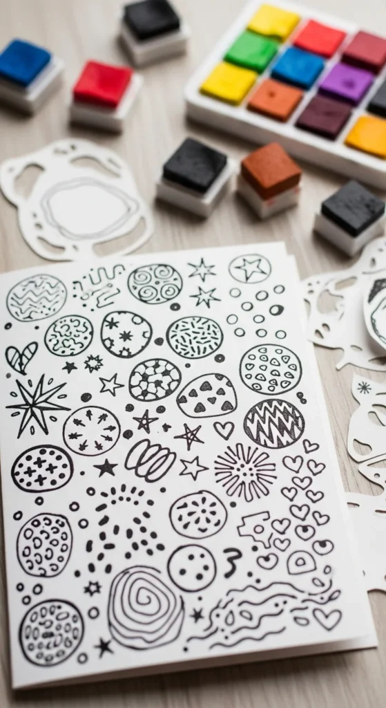 Stamped Doodle Card
