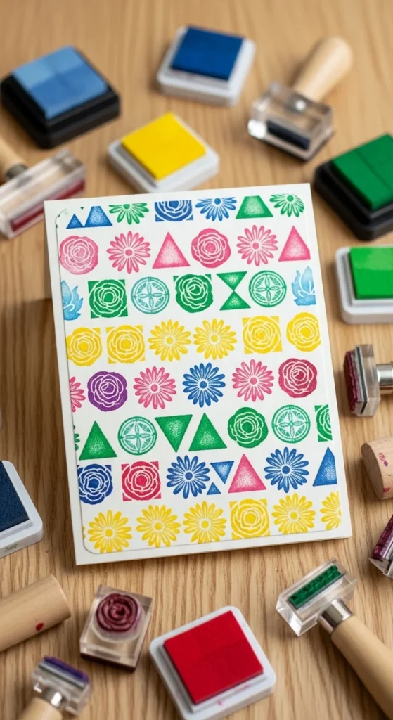 Stamped Pattern Card