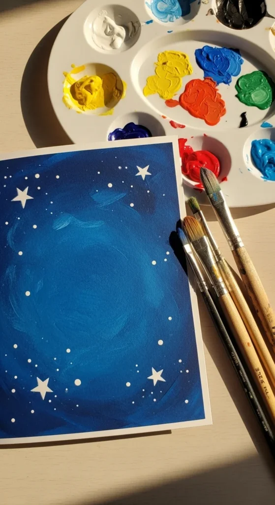 Starry Night Inspired Card