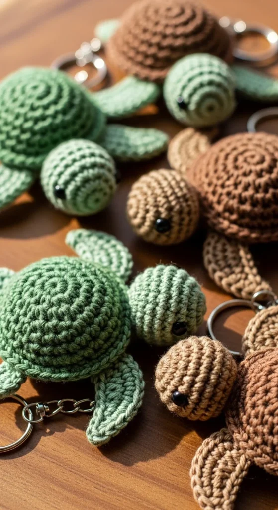 Tiny Turtle Keychain