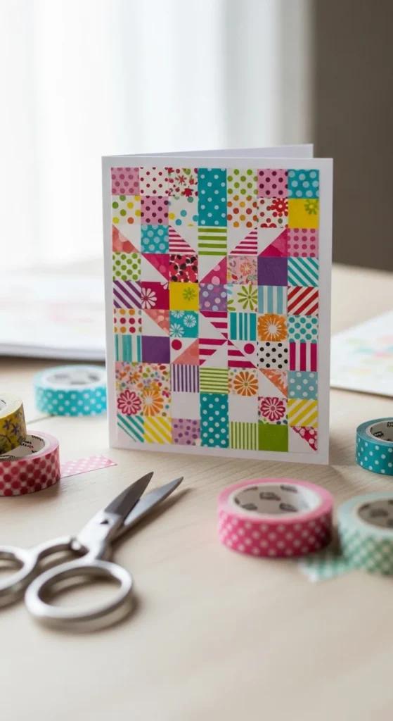 Washi Tape Layout Card