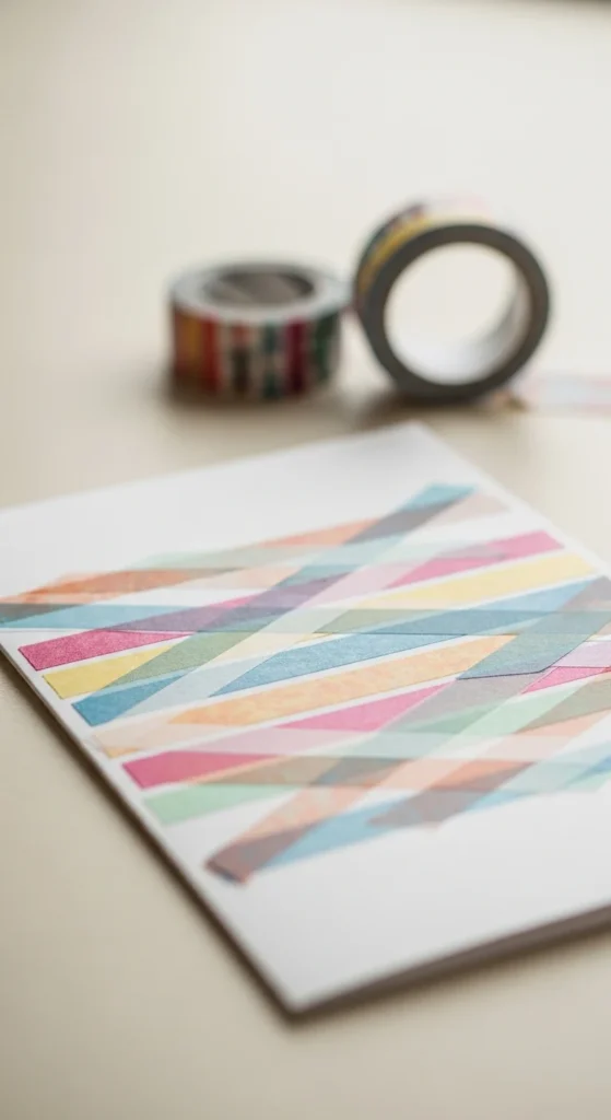 Washi Tape Pattern Card