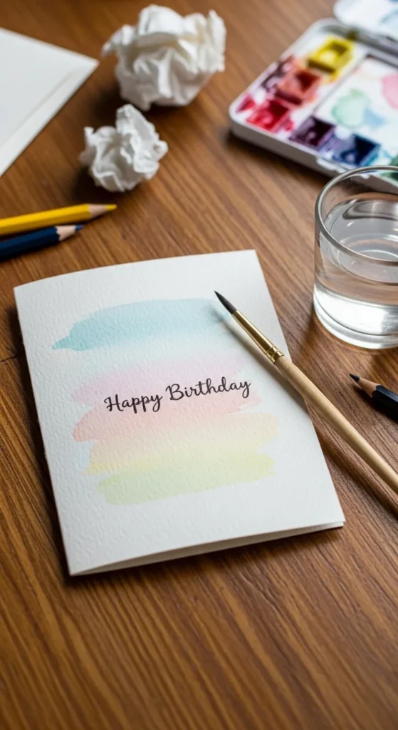 Watercolor Wash Card