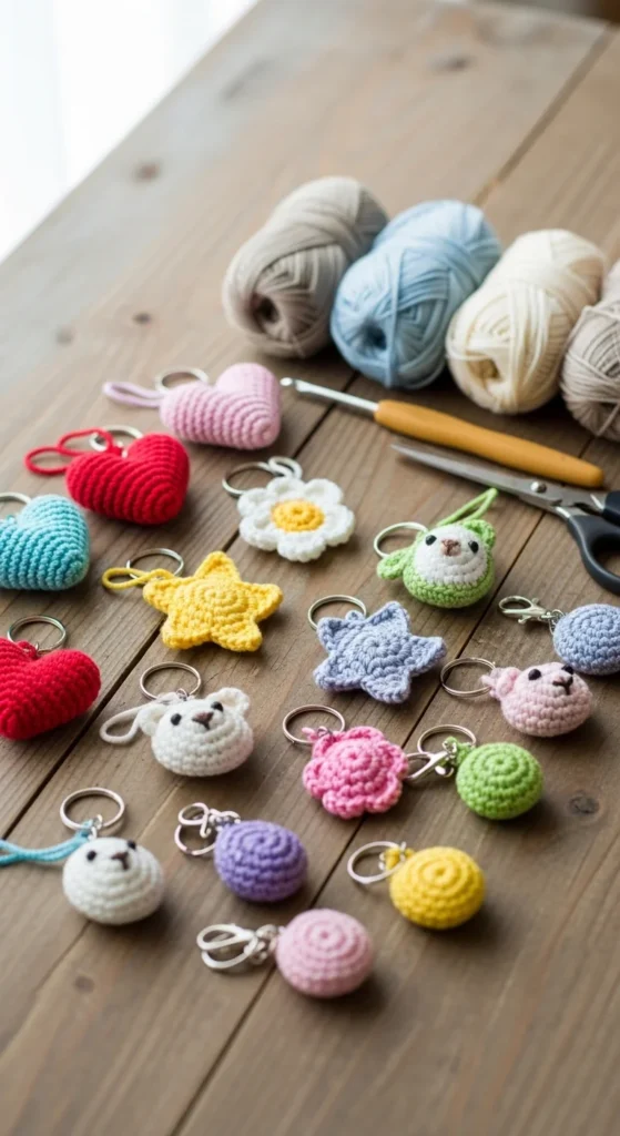 beginner crochet keychain pattern