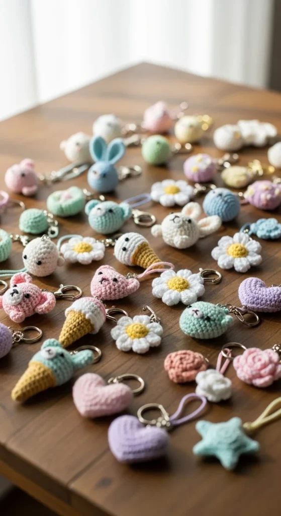 crochet keychain pattern