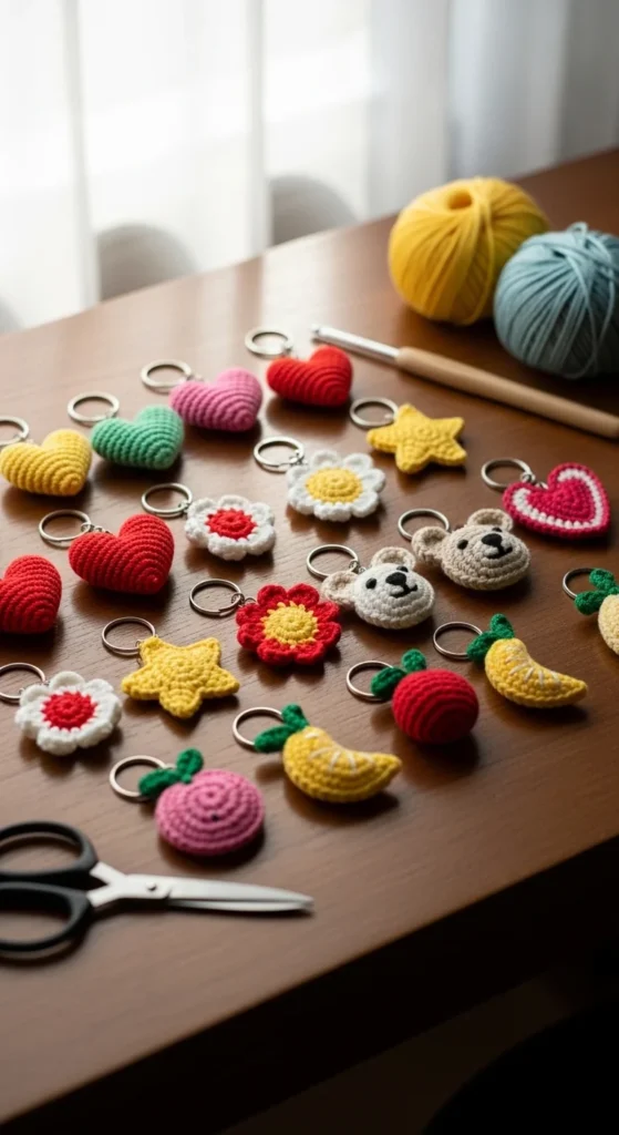 easy crochet keychain pattern