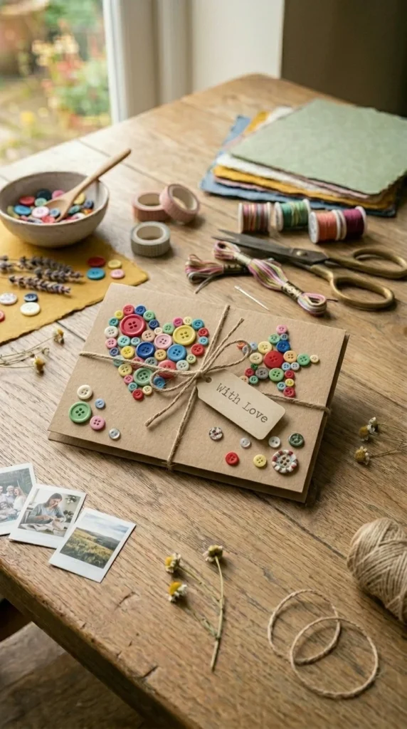 Button Art Card
