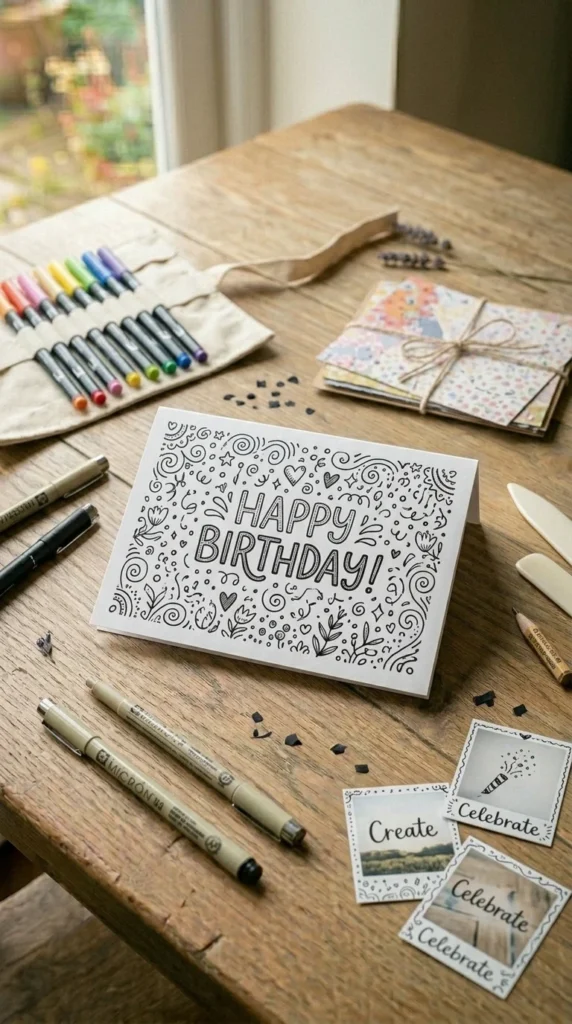 Hand-Drawn Doodle Card