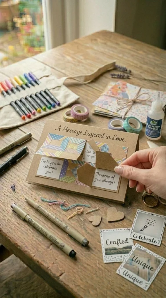 Hidden Message Flap Card