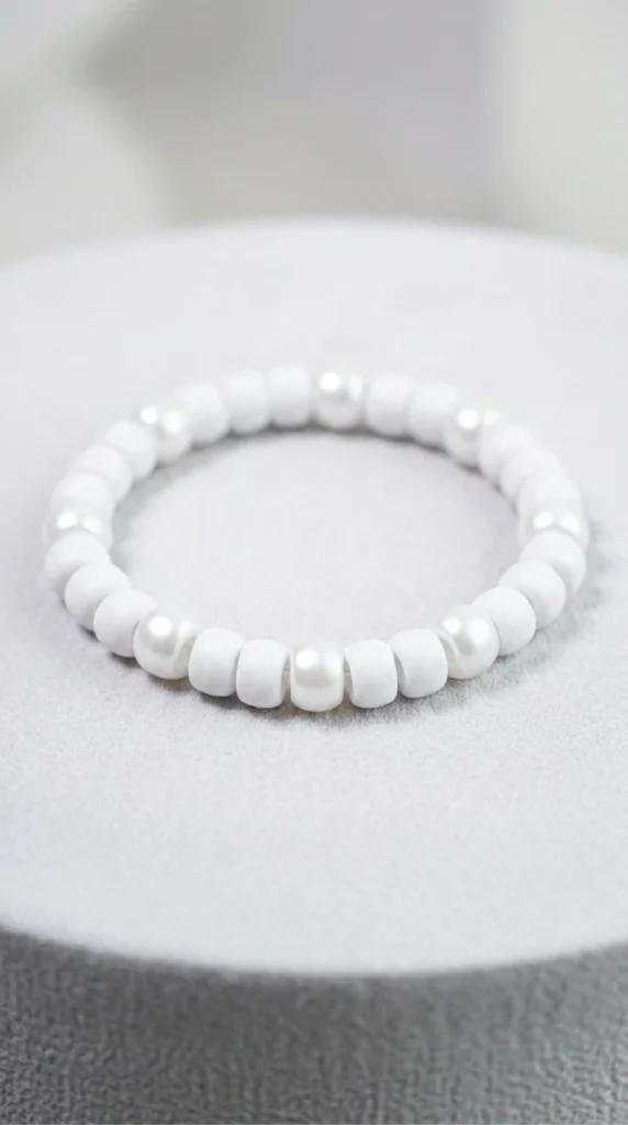 Minimal White Beads