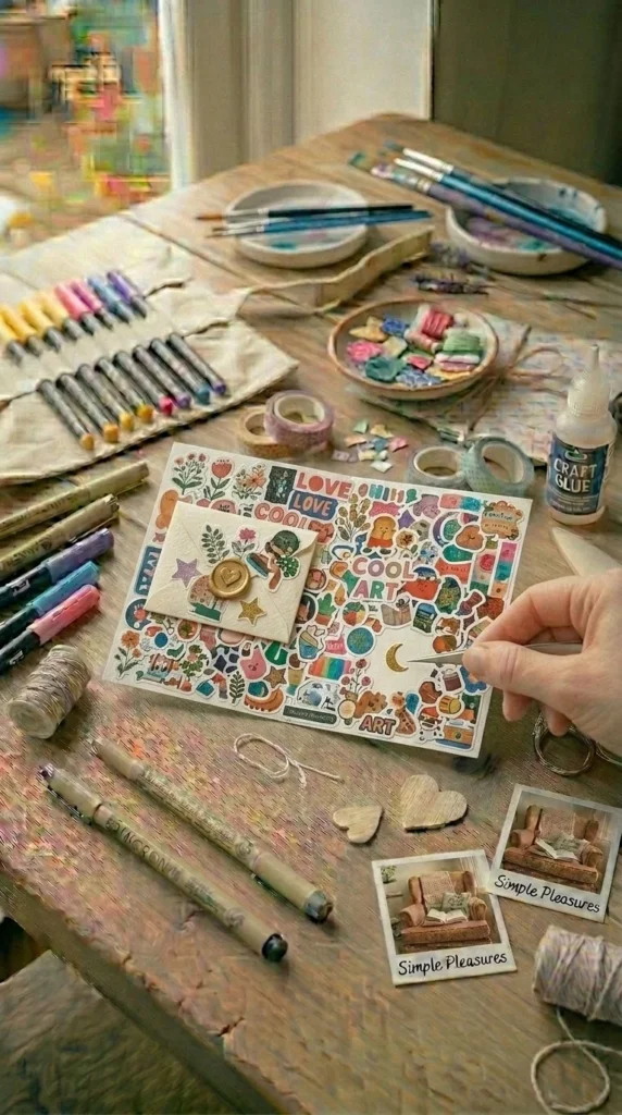 Sticker Collage Card