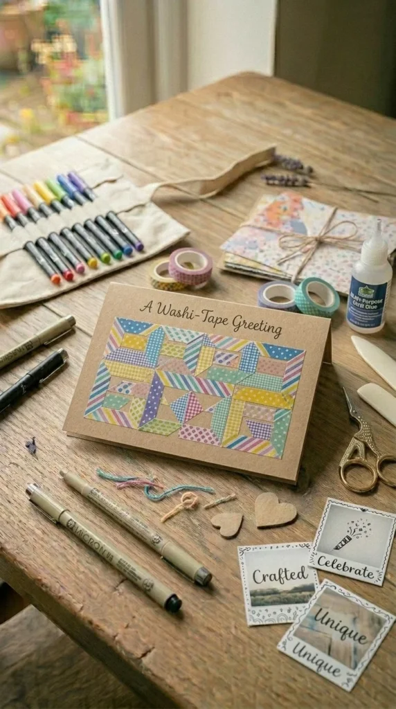 Washi Tape Pattern Card