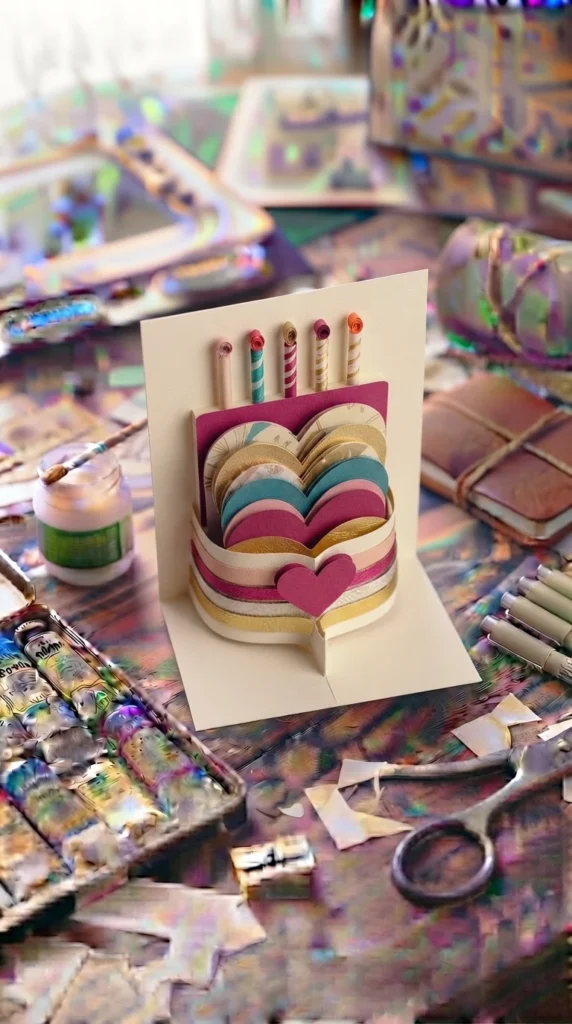 3D Cake Card