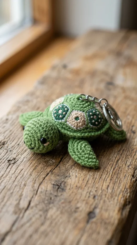 Baby Turtle Keychain Design