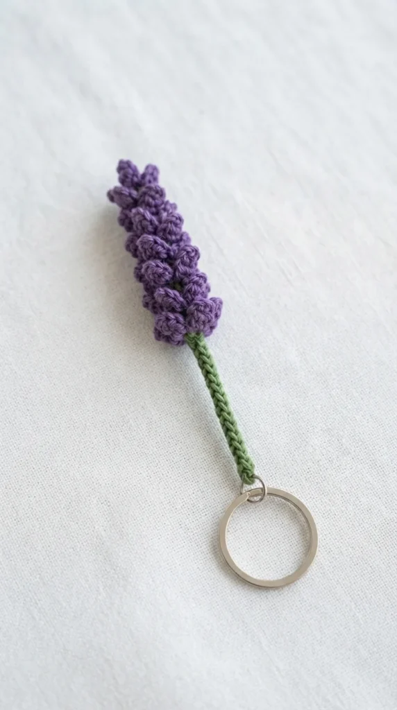 Lavender Sprig Keychain