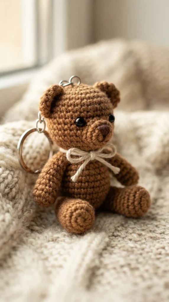 Mini Teddy Bear Keychain