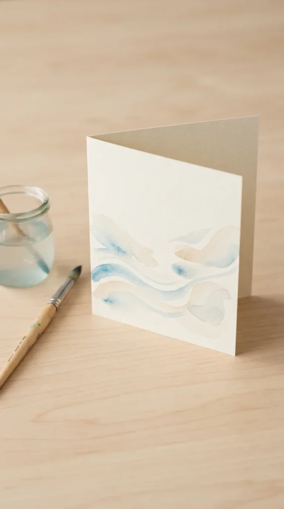 Minimal Watercolor Card