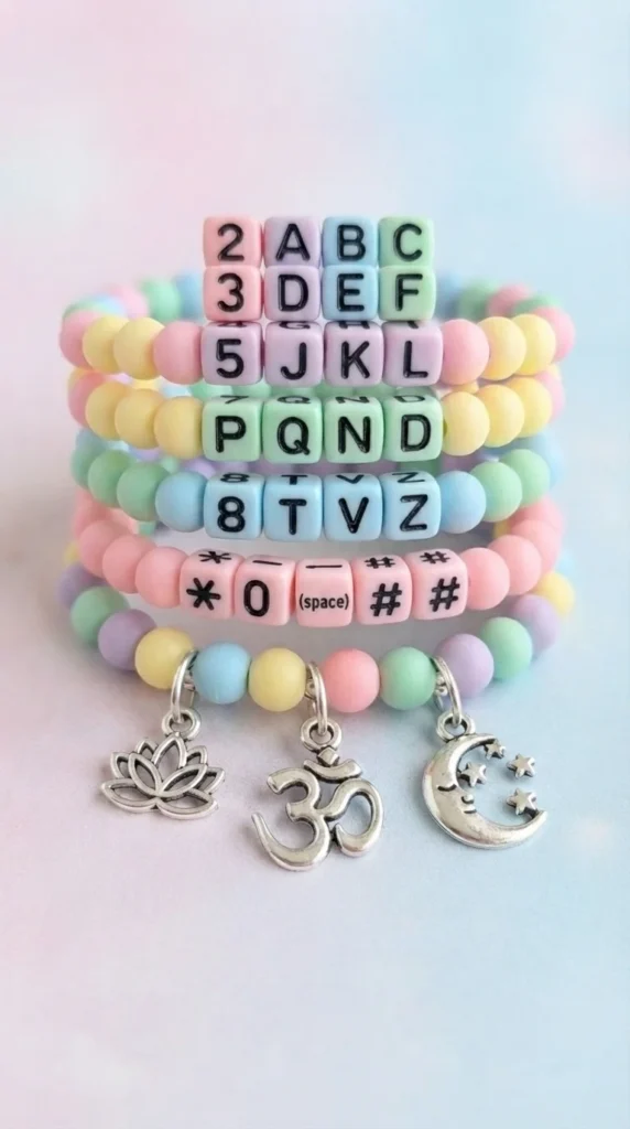 Phone Keypad Code Bracelets