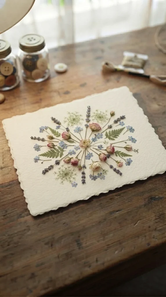 Pressed Flower Card