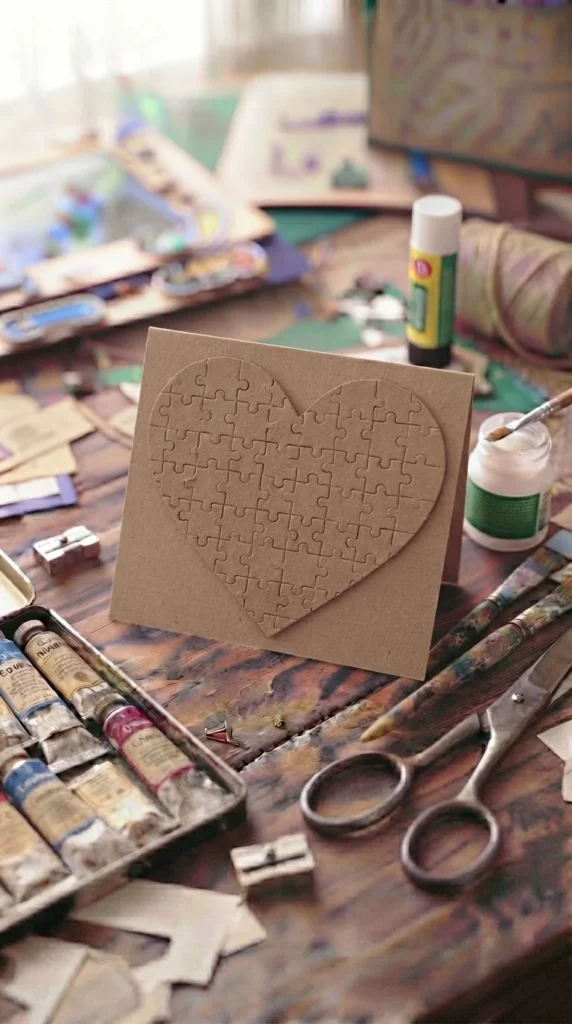 Puzzle Piece Card