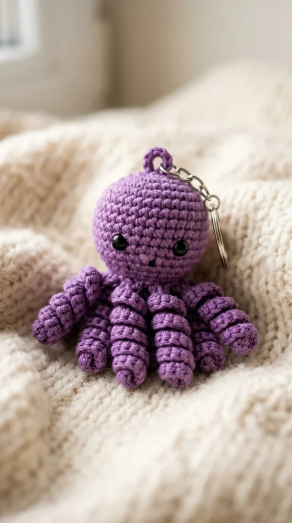Small Octopus Keychain Buddy