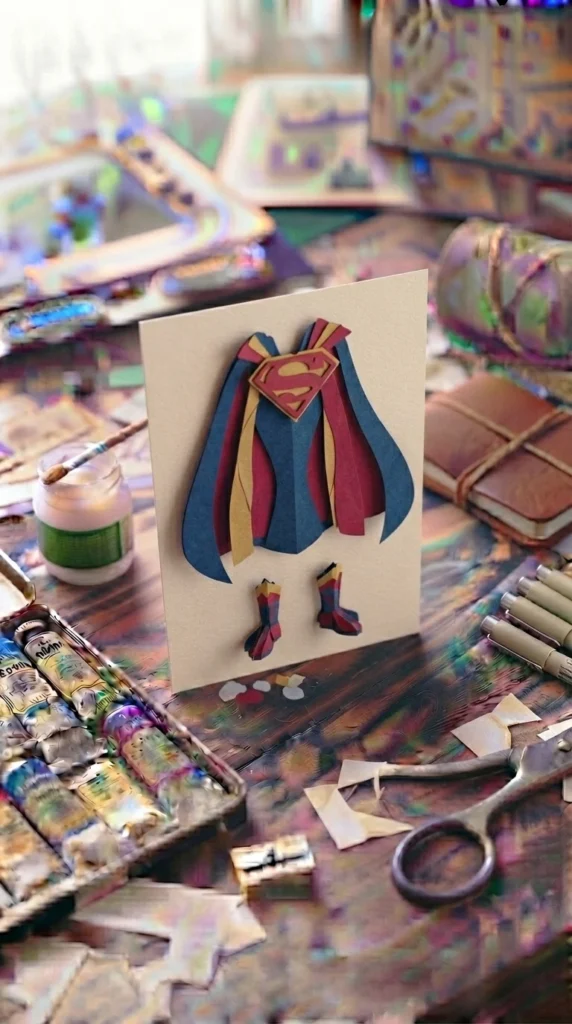 Superhero Dad Card